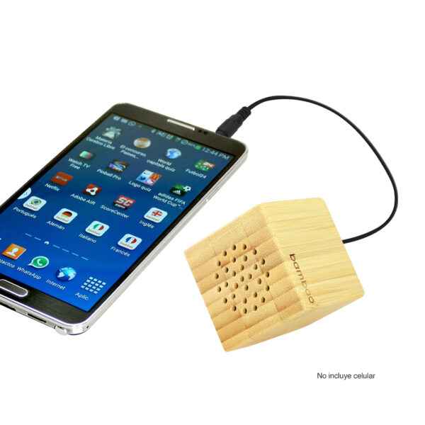 USB Parlante de Bamboo - Imagen 4