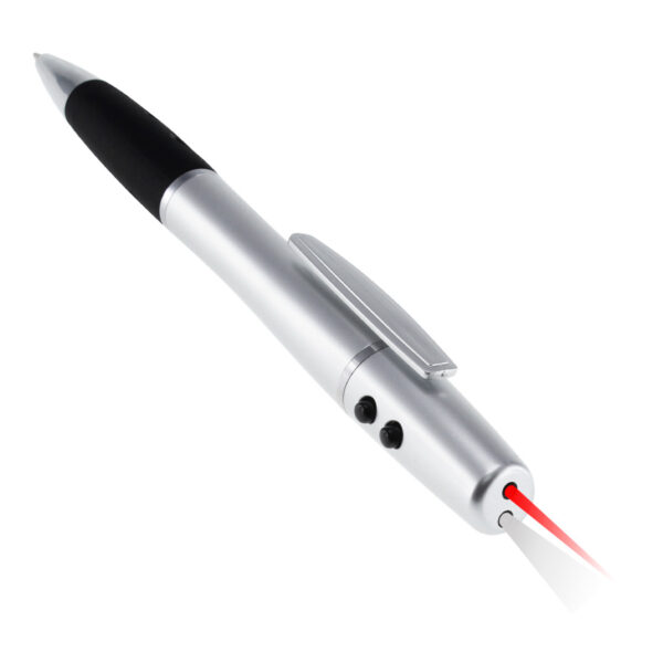 Bolígrafo plástico con LED y Puntero Láser - Imagen 3