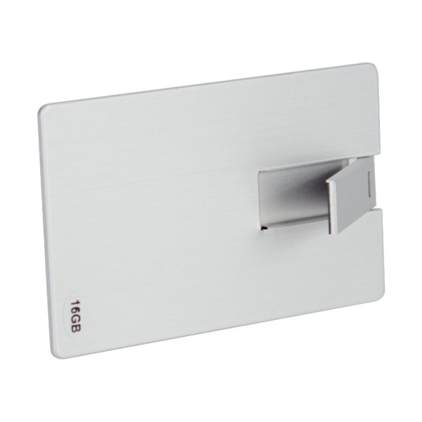 USB Pendrive 16GB Credit Card plateado - Imagen 3