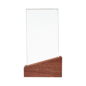 Trofeo Galvano de Madera y Cristal Lido