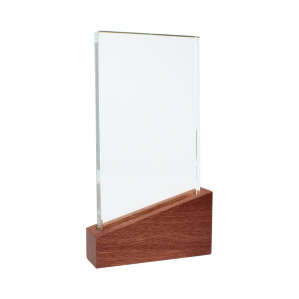 Trofeo Galvano de Madera y Cristal Lido - Imagen 2