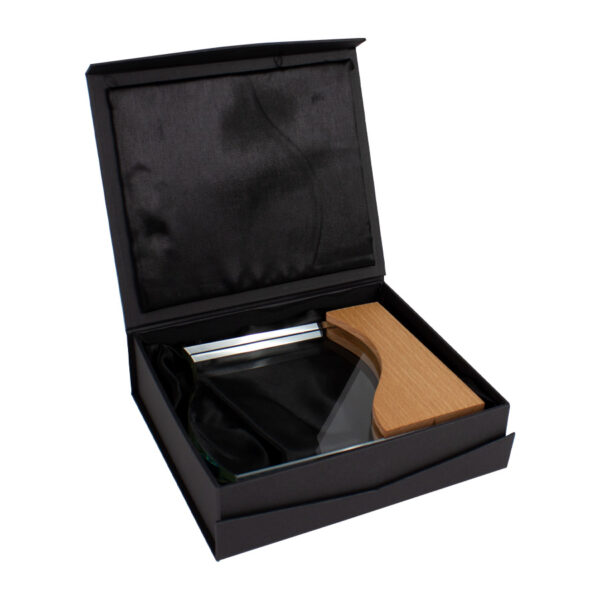 Trofeo Galvano de Madera y Cristal "Wave" - Imagen 3