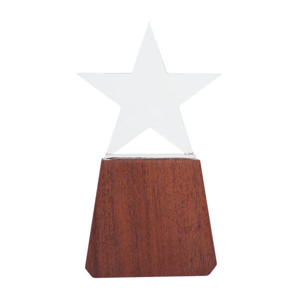 Trofeo de Madera y Cristal Lonely Star - Imagen 2