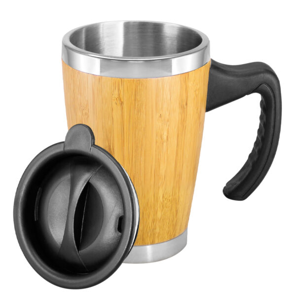 Mug de Bamboo con Asa Plástica 400cc - Imagen 2