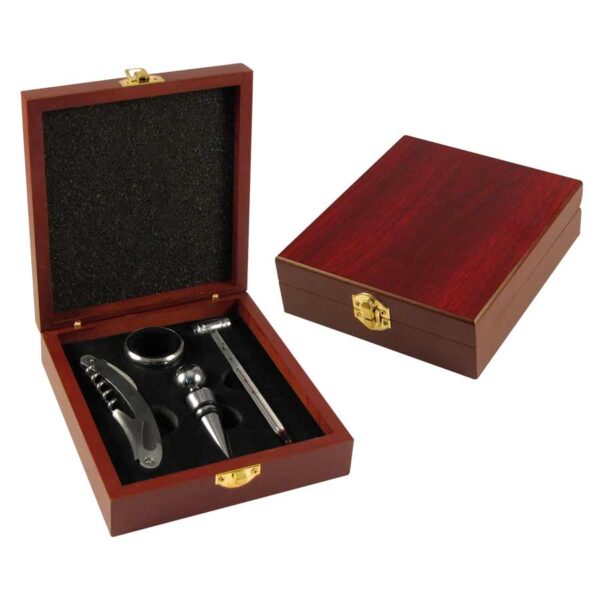 Set de Vino en Caja de Madera - Imagen 2